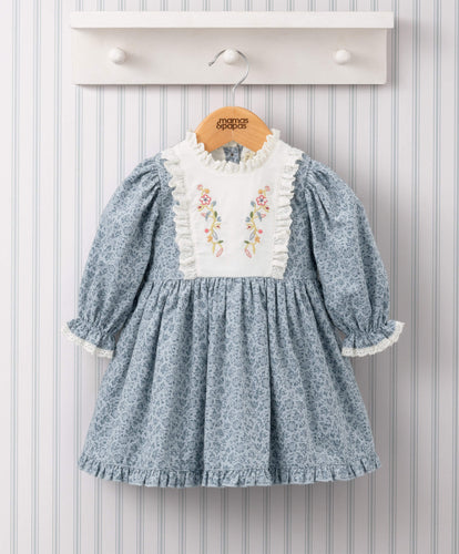 Mamas & Papas Laura Ashley Embroidered Bib Dress