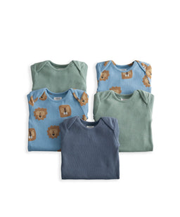 Mamas & Papas Lion Print Bodysuits (Pack of 5)
