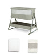 Mamas & Papas Lua 2 Bundle with Cosmic Sheets & Mattress Protector - Thyme
