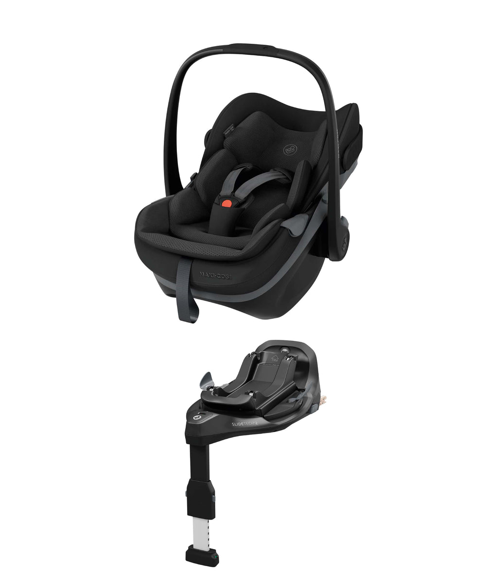 Mamas &amp; Papas Maxi-Cosi Pebble Slide Pro Car Seat &amp; FamilyFix Slide Pro Base -  Onyx Black