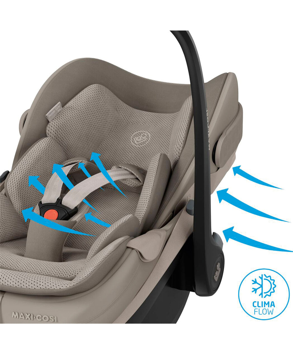 Mamas &amp; Papas Maxi-Cosi Pebble Slide Pro Car Seat &amp; FamilyFix Slide Pro Base -  Sapphire Sand
