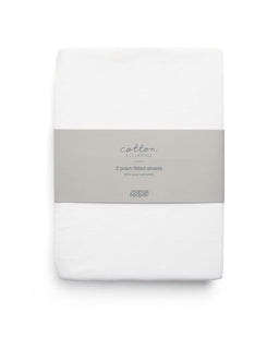 Mamas & Papas Moses Basket Sheets Carrycot/Large Moses Fitted Sheets (2 pack)