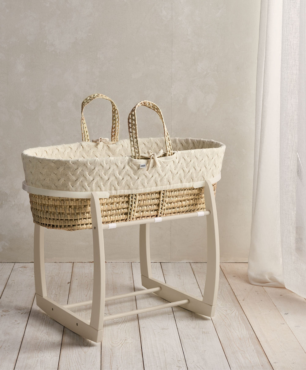 Mamas &amp; Papas Moses Basket Stands Rocking Moses Basket Stand - Cashmere