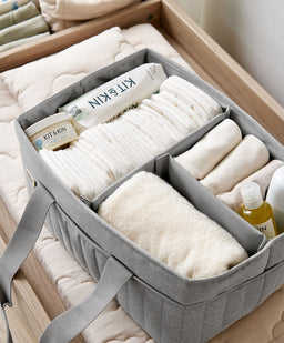 Mamas & Papas Nappy Caddy - Charcoal Grey