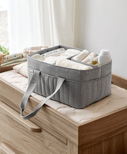 Mamas & Papas Nappy Caddy - Charcoal Grey