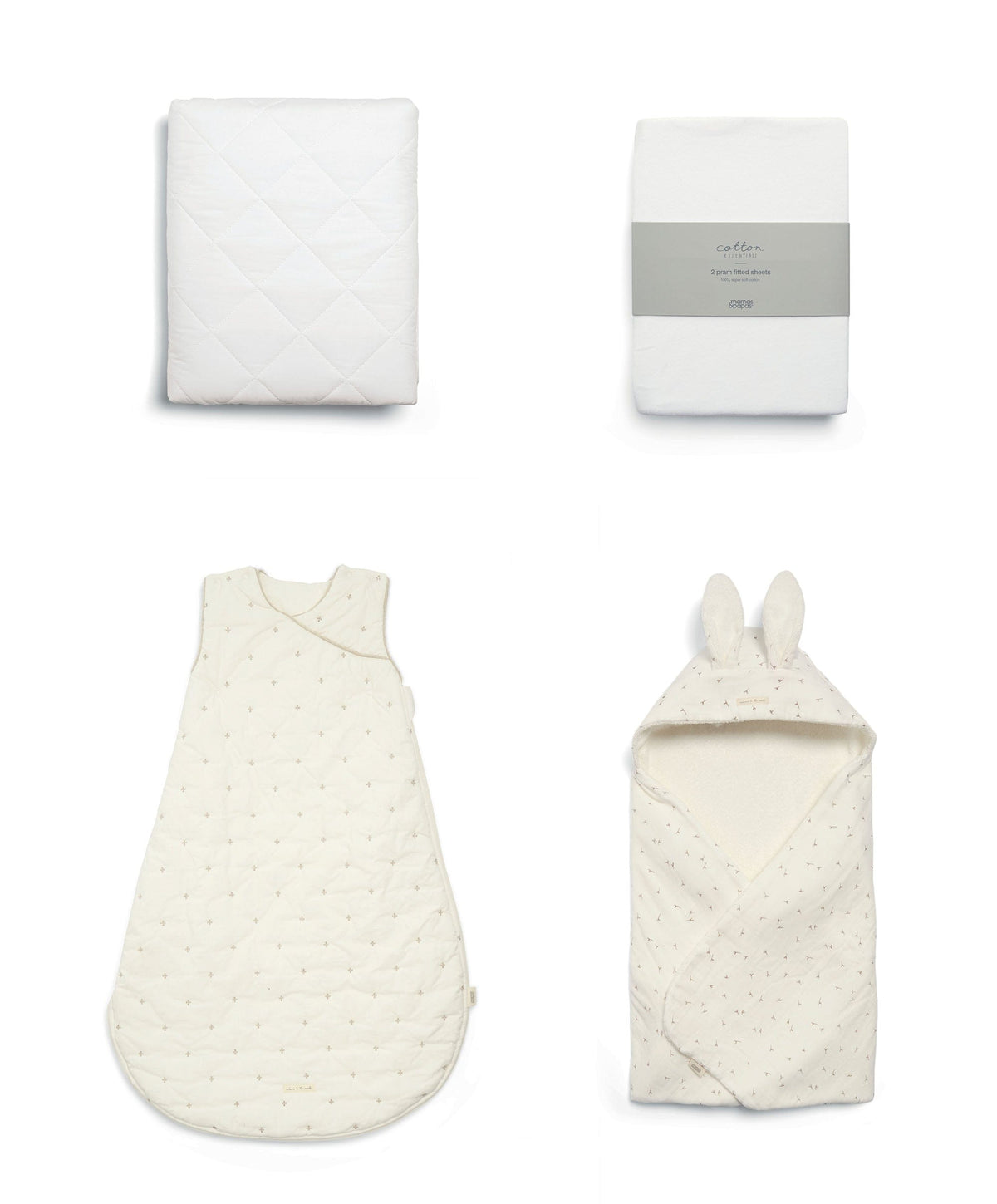 Mamas & Papas Nursery Bundle Bedding Bundle (4 Pieces) - Welcome To The World Seedling