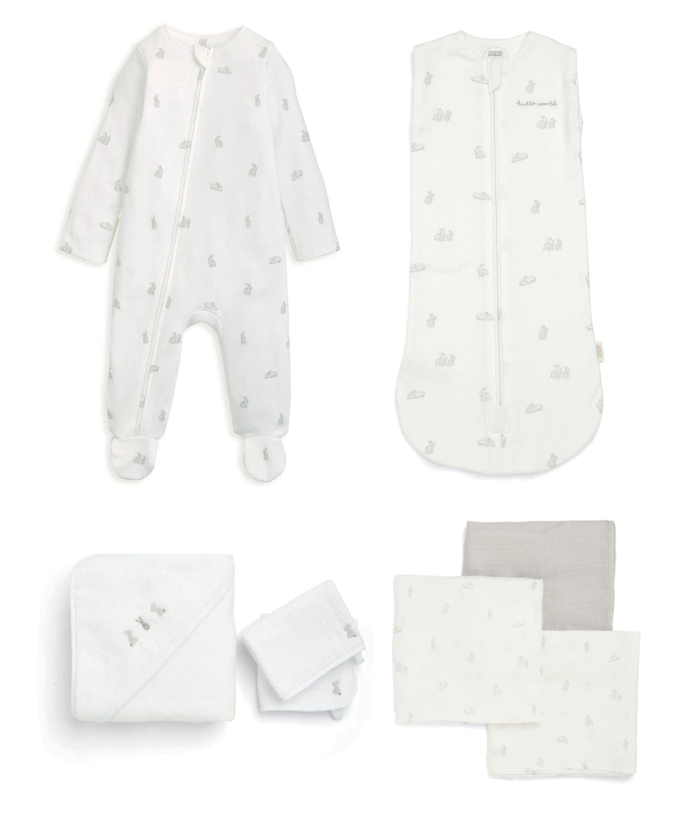 Mamas &amp; Papas Nursery Bundle Bunny Swaddle Bundle (4 Pieces)