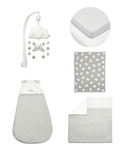 Mamas & Papas Nursery Bundle Welcome to the World 5 Piece Elephant Nursery Bundle