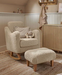 Mamas & Papas Nursing Chair Sets Bowdon Nursing Chair & Footstool Set - Biscuit Teddy