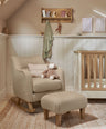 Mamas & Papas Nursing Chair Sets Hilston Nursing Chair & Footsool Set - Oatmeal Boucle