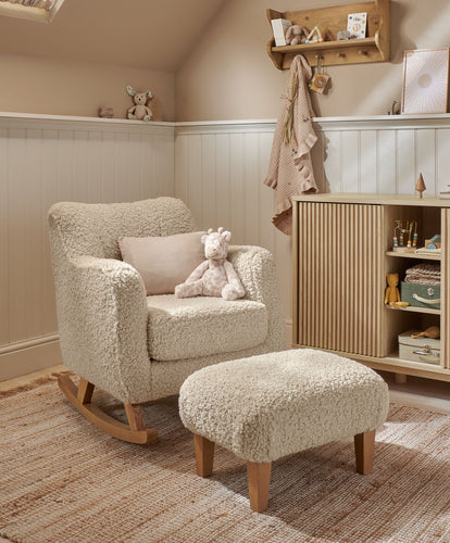 Mamas & Papas Nursing Chair Sets Hilston Nursing Chair & Footstool Set - Biscuit Teddy