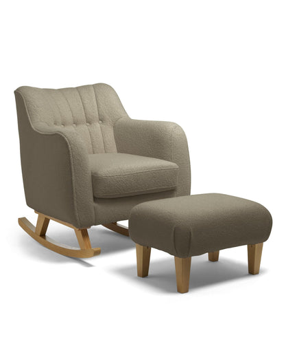 Mamas & Papas Nursing Chair Sets Hilston Nursing Chair & Footstool Set - Mink Boucle