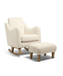 Mamas & Papas Nursing Chairs Bowdon Nursing Chair & Footstool Set - Off White Boucle