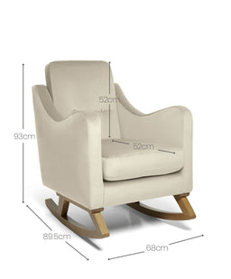 Mamas & Papas Nursing Chairs Bowdon Nursing Chair - Latte Velvet