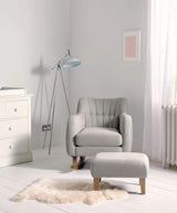 Mamas & Papas Nursing Chairs Hilston Nursing Chair & Footsool Set - Silver Woven