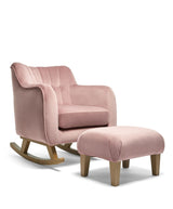 Mamas & Papas Nursing Chairs Hilston Nursing Chair & Footstool Set - Blush Velvet