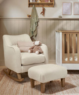 Mamas & Papas Nursing Chairs Hilston Nursing Chair & Footstool Set - Off White Boucle