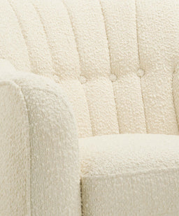Mamas & Papas Nursing Chairs Hilston Nursing Chair in Chenille Boucle - Oyster
