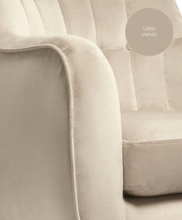Mamas & Papas Nursing Chairs Hilston Nursing Chair - Latte Velvet
