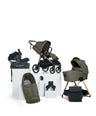 Mamas & Papas Ocarro 2 Complete bundle with Cybex Aton B2 i-Size Baby Car Seat & Base (8 Piece) - Evergreen