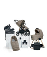Mamas & Papas Ocarro 2 Complete bundle with Cybex Aton B2 i-Size Baby Car Seat & Base (8 Piece) - Oatmeal