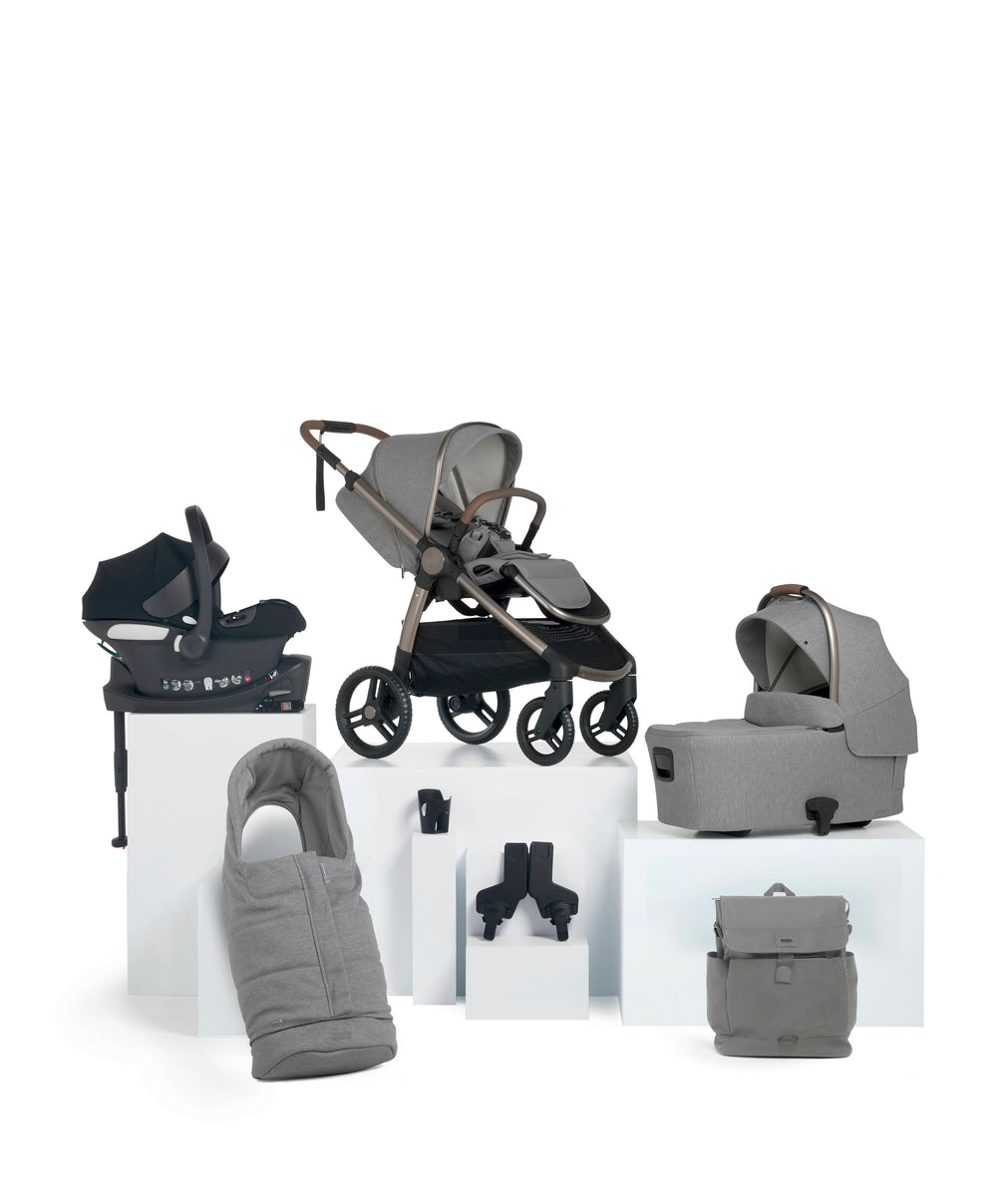 Mamas &amp; Papas Ocarro 2 Complete Pushchair Bundle with Cybex Aton B2 i-Size Baby Car Seat &amp; Base  (7 Pieces) - Heritage