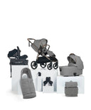 Mamas & Papas Ocarro 2 Complete Pushchair Bundle with Cybex Aton B2 i-Size Baby Car Seat & Base  (7 Pieces) - Heritage