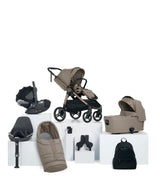 Mamas & Papas Ocarro 2 Complete Pushchair Bundle with Cybex Cloud T i-Size Rotating Baby Car Seat & Base (8 Pieces) - Oatmeal