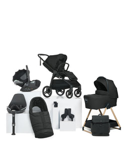 Mamas & Papas Ocarro 2 Complete Pushchair Bundle with Cybex Cloud T i-Size Rotating Baby Car Seat & Base - (9 Pieces) - Eclipse
