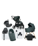 Mamas & Papas Ocarro 2 Complete Pushchair Bundle with Cybex Cloud T i-Size Rotating Baby Car Seat & Base - (9 Pieces) - Teal