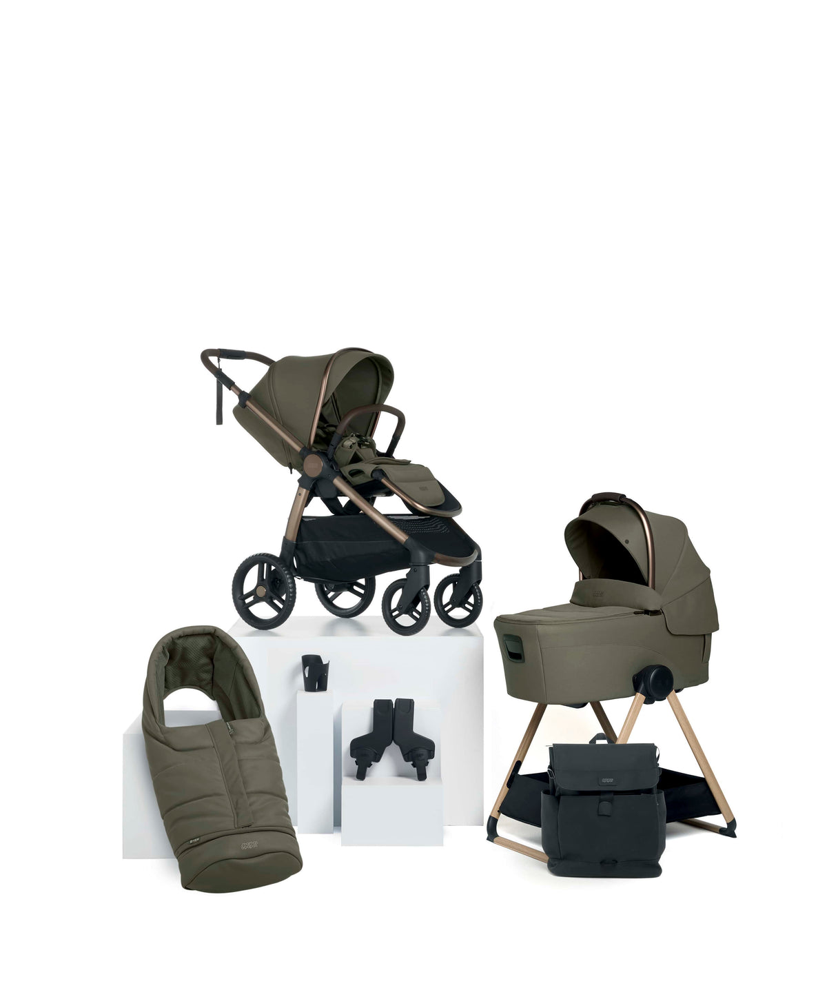 Mamas & Papas Ocarro 2 Essential Pushchair Bundle  (7 Pieces) - Evergreen