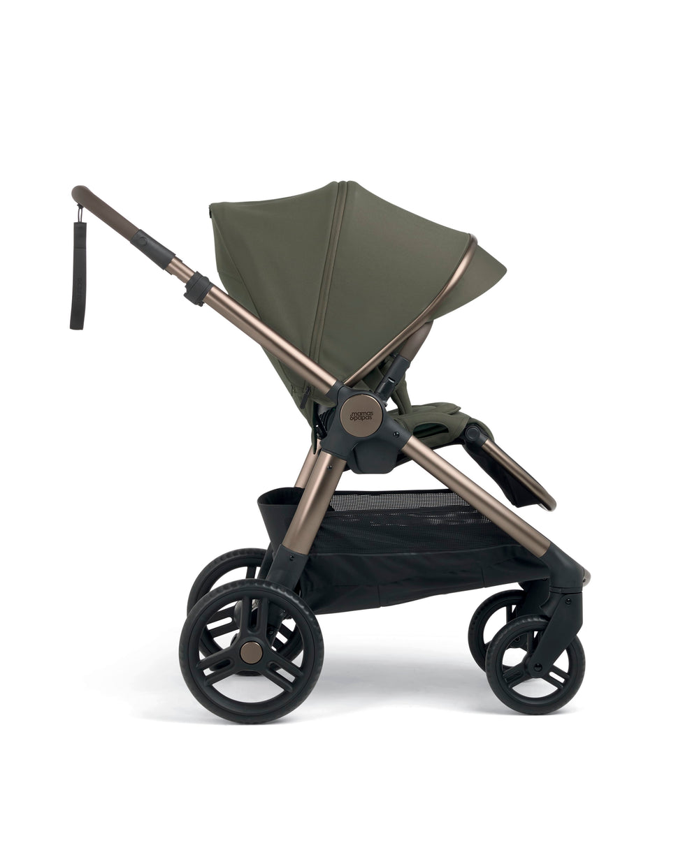 Mamas &amp; Papas Ocarro 2 Essential Pushchair Bundle with Cybex Aton B2 i-Size Baby Car Seat  (8 Pieces) - Evergreen