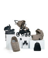 Mamas & Papas Ocarro 2 Essential Pushchair Bundle with Cybex Aton B2 i-Size Baby Car Seat (8 Pieces) - Oatmeal