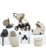 Mamas & Papas Ocarro 2 Pushchair Bundle With Cybex Cloud T i-Size Plus Rotating Baby Car Seat & Base (10 Pieces) - Shell