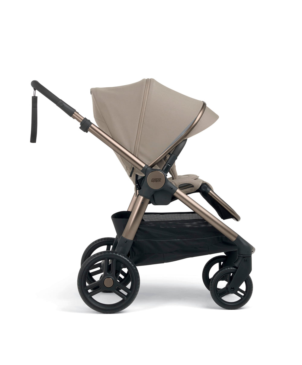 Mamas &amp; Papas Ocarro 2 Pushchair Bundle with Maxi-Cosi Slide Pro Car Seat &amp; Base (9 Pieces) - Oatmeal