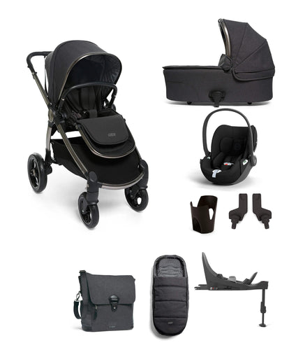 Mamas & Papas Ocarro 8 Piece Bundle with Cybex Cloud T Car Seat and Base in Onyx