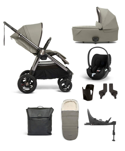 Mamas & Papas Ocarro Pushchair Complete Bundle with Cybex Cloud T Car Seat & Base (8 Pieces) - Everest
