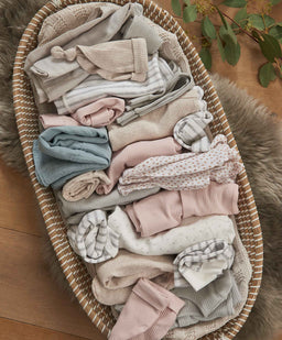 Mamas & Papas Other Clothing & Accessories Organic Cotton Ribbed Hat - Oatmeal