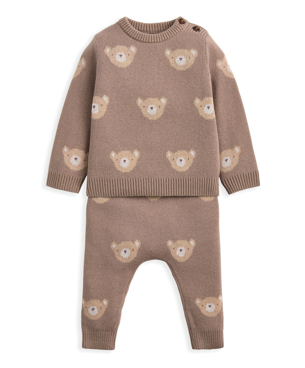 Mamas &amp; Papas Outfits &amp; Sets Bear Jacquard Knit Set (2 Pieces)