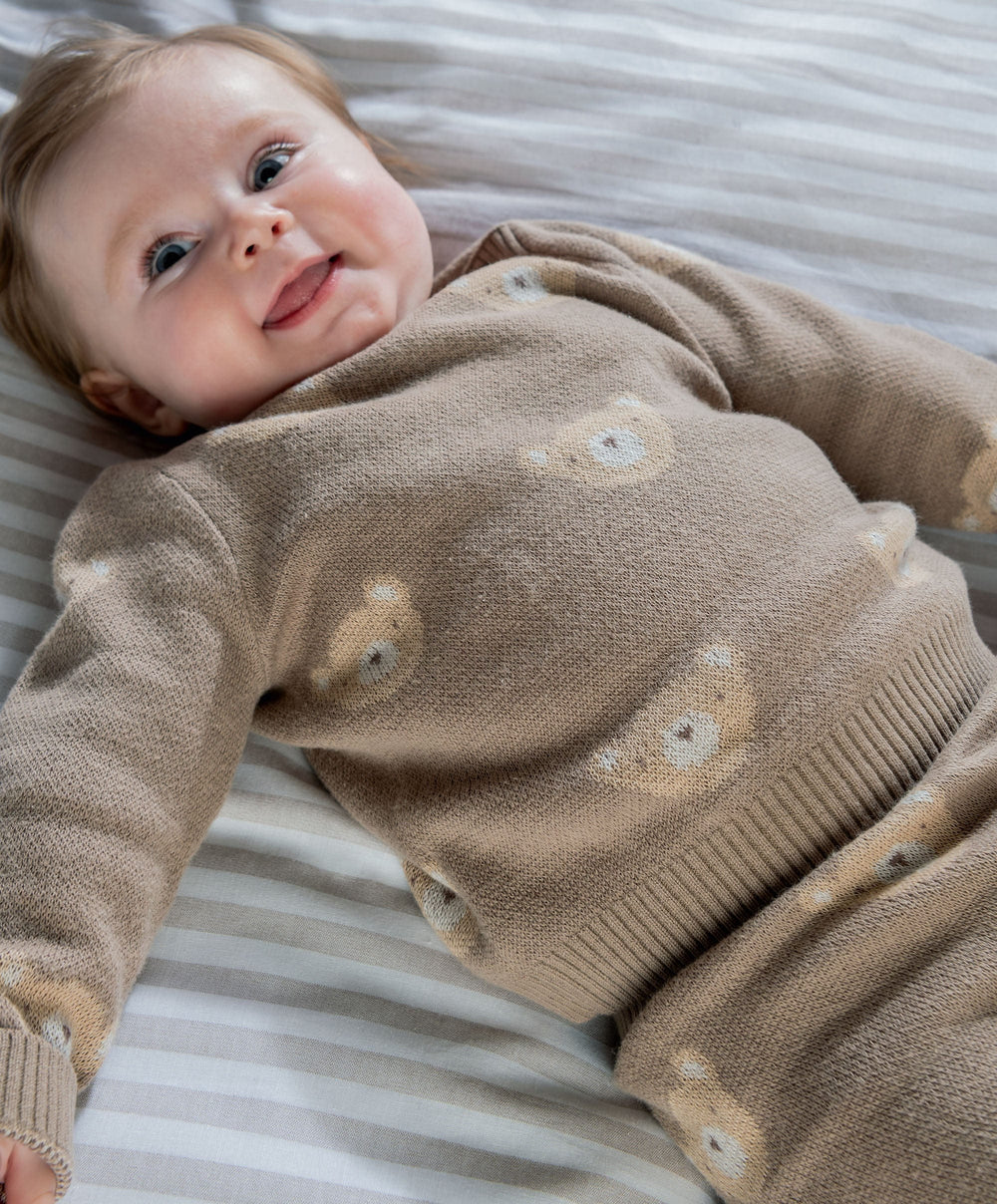 Mamas &amp; Papas Outfits &amp; Sets Bear Jacquard Knit Set (2 Pieces)