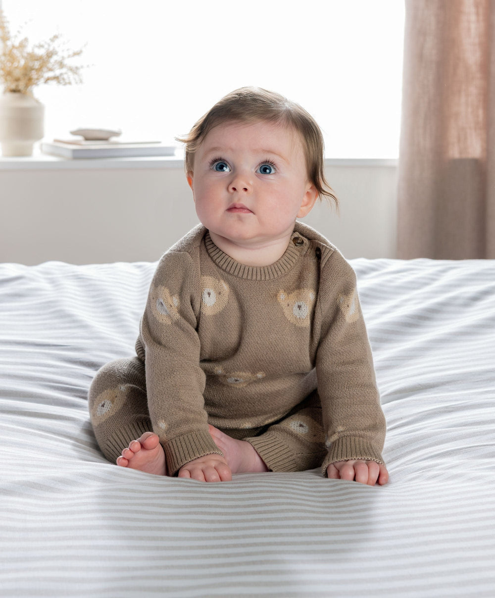 Mamas &amp; Papas Outfits &amp; Sets Bear Jacquard Knit Set (2 Pieces)