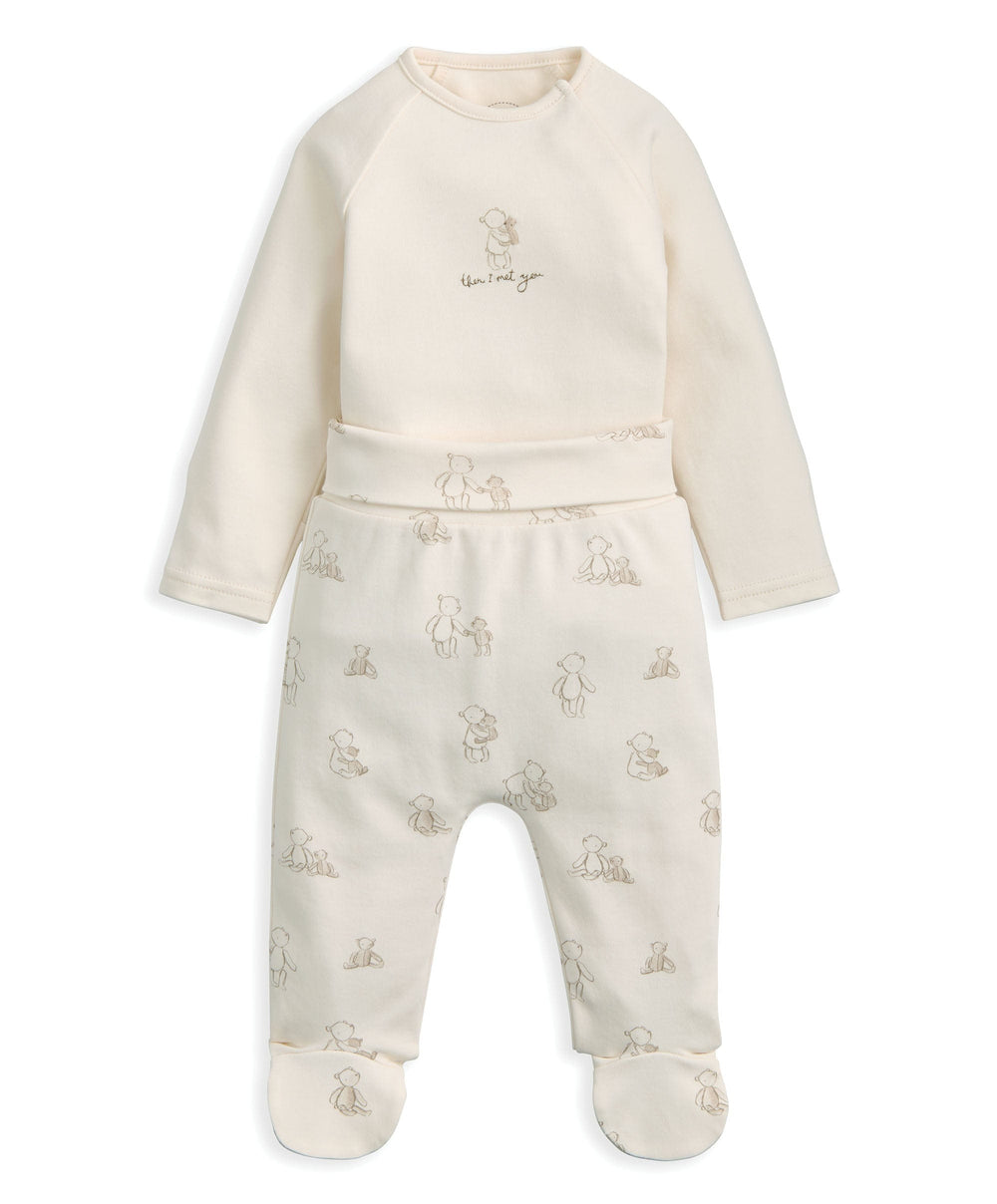 Mamas &amp; Papas Outfits &amp; Sets Bear Print Bodysuit &amp; Bottoms Set (2 Pieces)