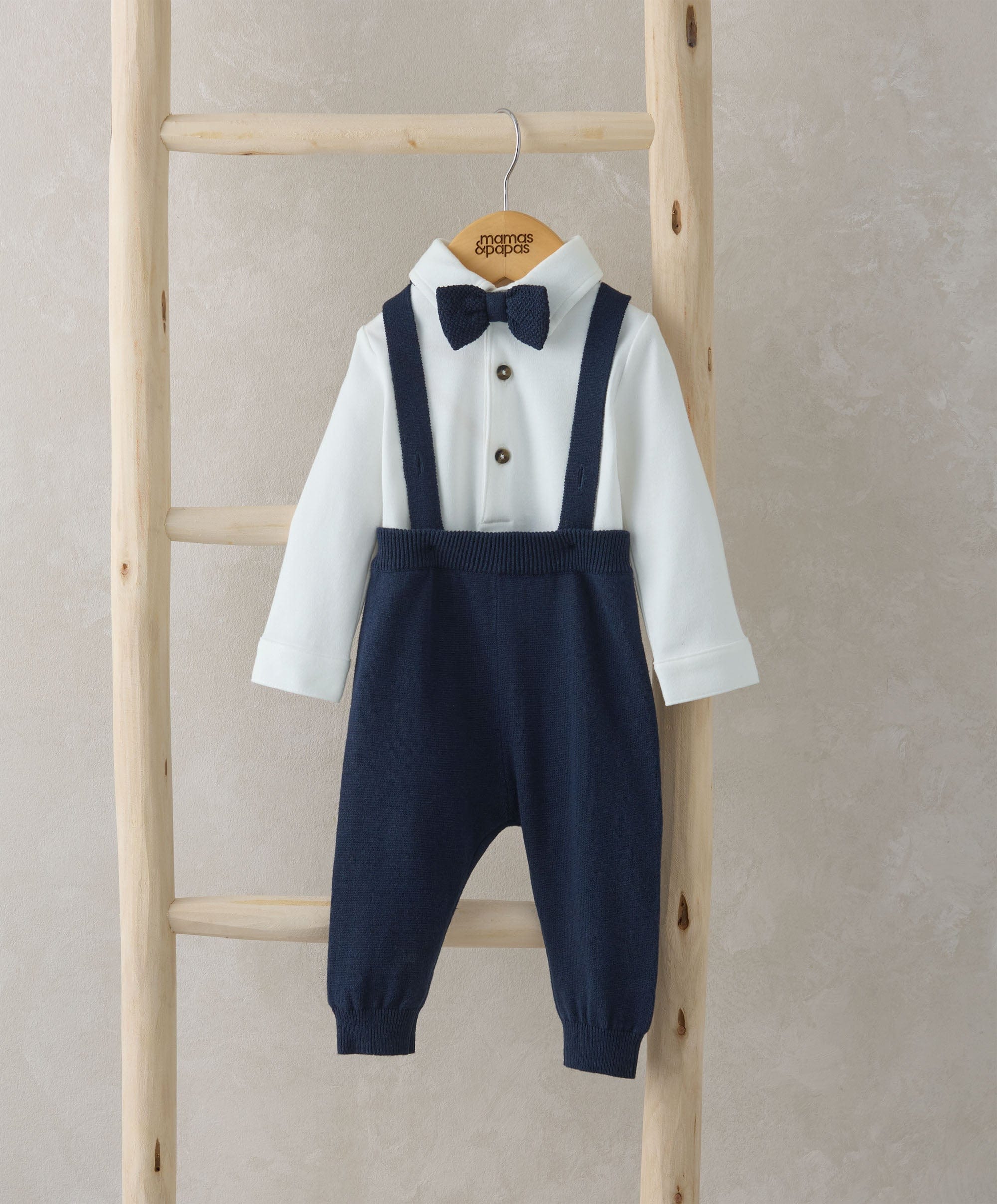 Bow Tie, Braces, Bodysuit Trousers Outfit Set – Mamas Papas IE