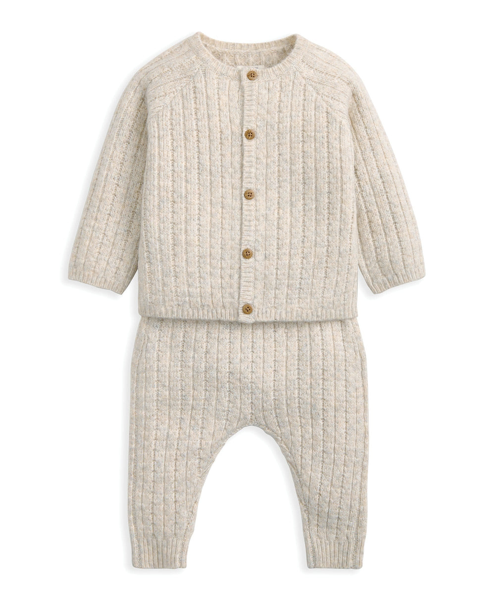 Mamas &amp; Papas Outfits &amp; Sets Cable Knit Top &amp; Bottoms Set (2 Pieces)