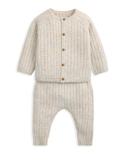 Mamas & Papas Outfits & Sets Cable Knit Top & Bottoms Set (2 Pieces)