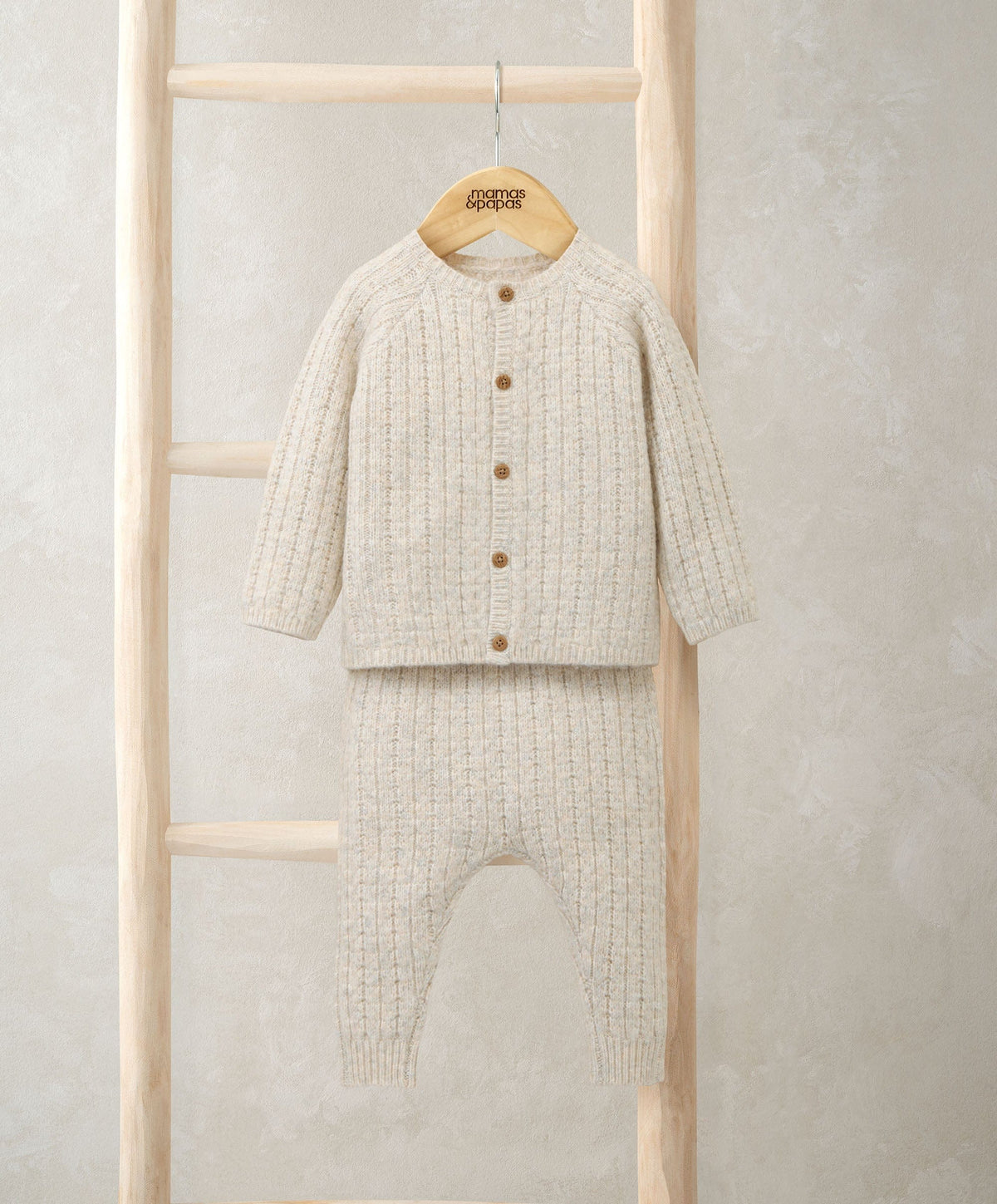 Mamas & Papas Outfits & Sets Cable Knit Top & Bottoms Set (2 Pieces)