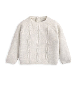 Mamas & Papas Outfits & Sets Cable Knit Top & Bottoms Set (2 Pieces) - Grey