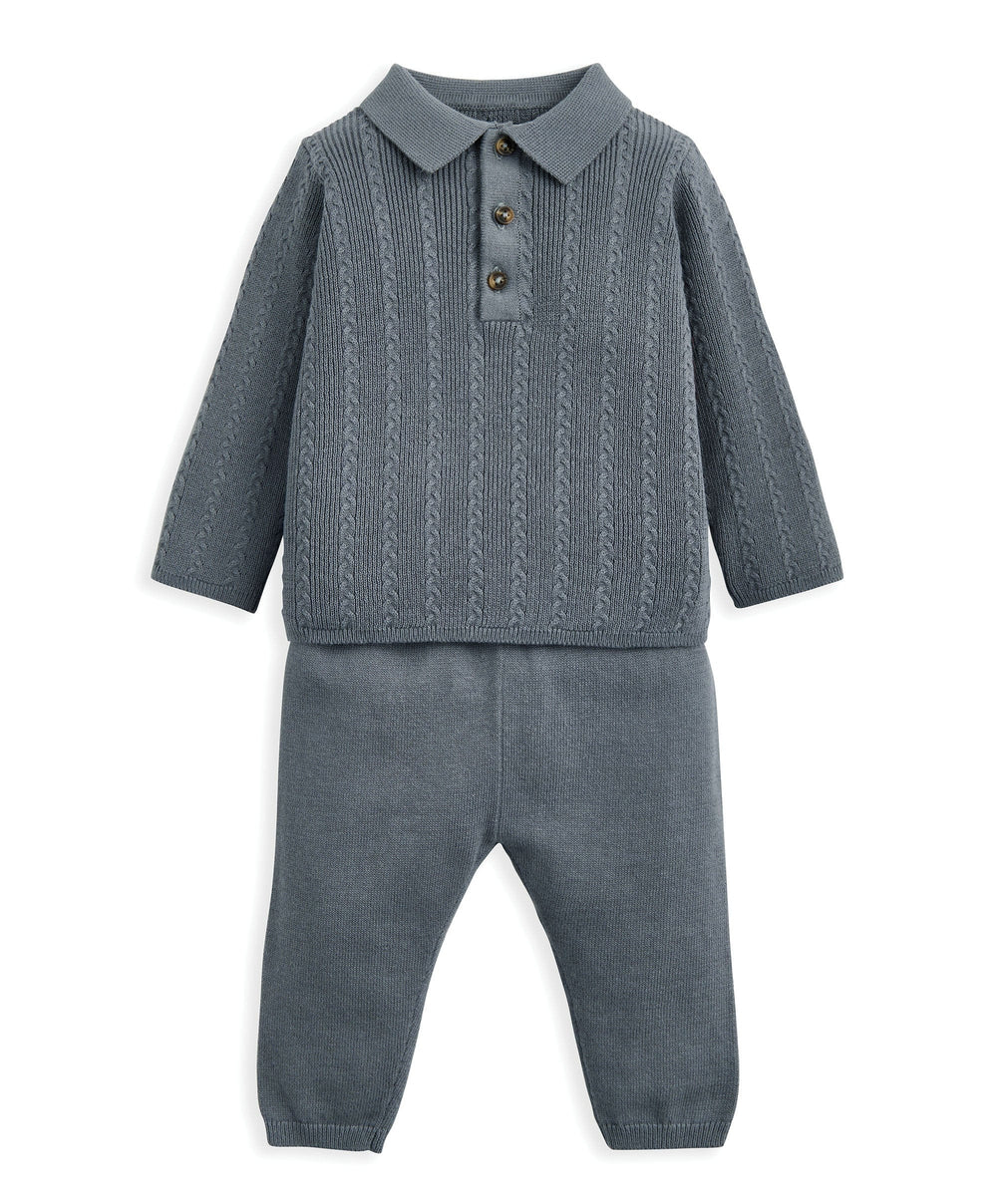Mamas &amp; Papas Outfits &amp; Sets Cable Knit Top &amp; Trousers Set (2 Pieces)
