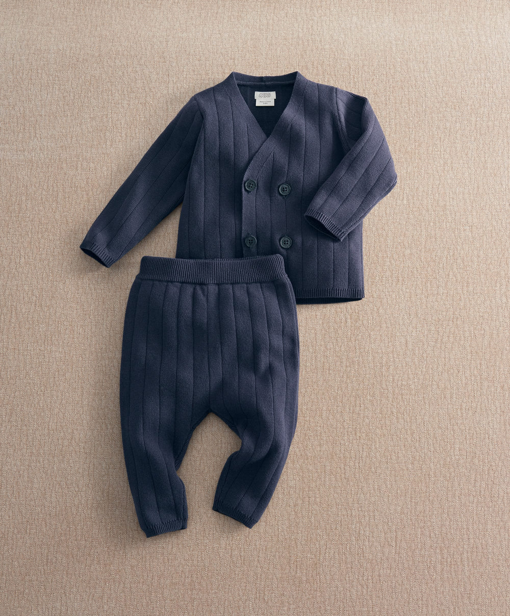Mamas &amp; Papas Outfits &amp; Sets Cable Knit Wrap Cardigan &amp; Trouser Set