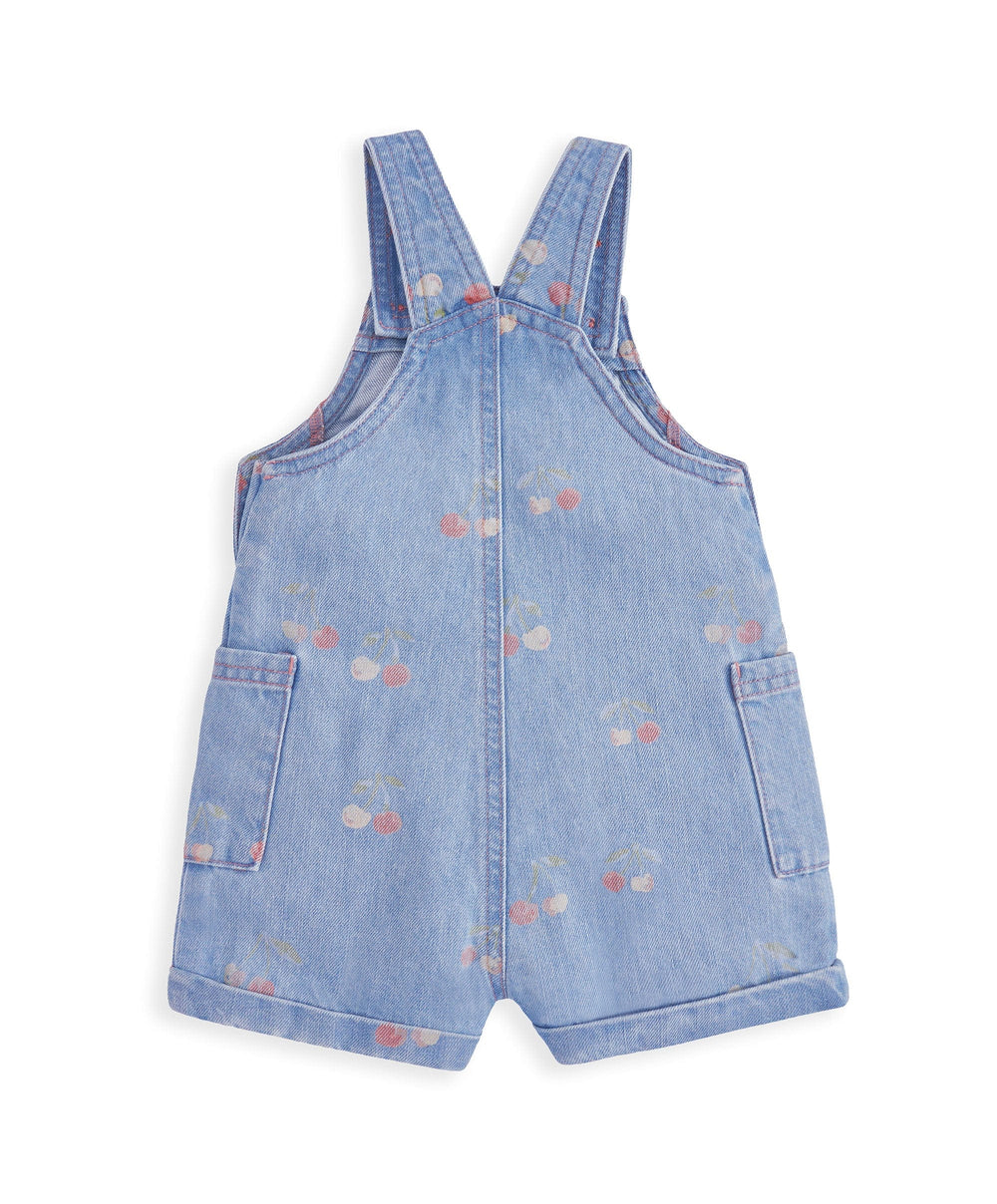 Mamas &amp; Papas Outfits &amp; Sets Cherry Denim Dungarees